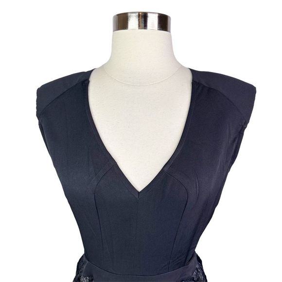 Xtaren Black Mesh Cut Out Dress - Size Medium - Picture 2 of 7